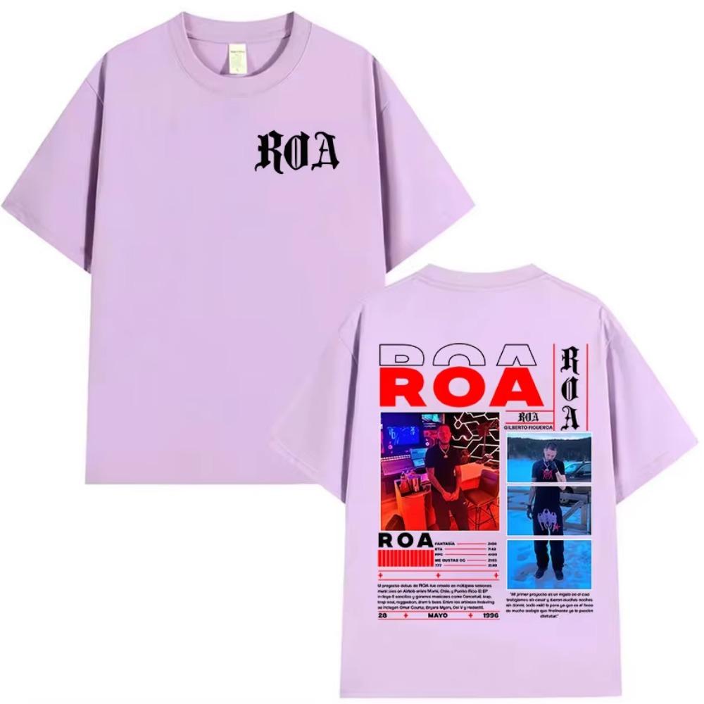 Rapper ROA Tour 2025 Album Graphic T-Shirt Men Hip Hop Rock Gothic Short Sleeve T Shirt Vintage Oversized  Tees Streetwear