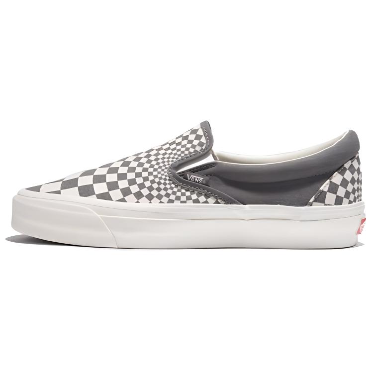 Vans Slip-On Series Comfortable Durable Low-Top Canvas Shoes Unisex Sneakers Gray VN000CWAGX81