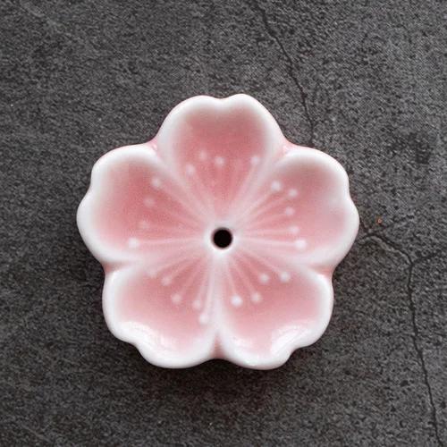 1/2 Stück Kirschblüten Räuchergefäß Zuhause Keramikdekor Räucherstäbchenhalter Aromatherapie Räucherstövchen Büro Teehaus Ornament