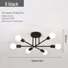 Modern Minimalist 6-Head Branch Chandelier