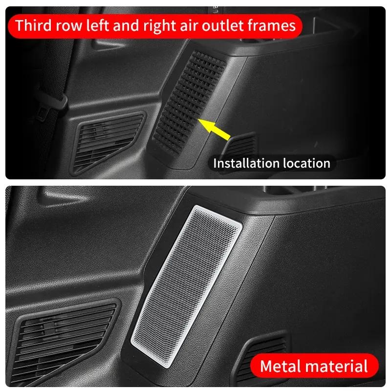 For Toyota Lexus GX550 550 2024 2025 Third Row Air Conditioning Vent Decoration Cover Prado Interior upgraded Accessories
