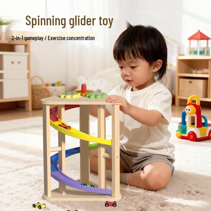 Muwazi Kids Rotating Track Car Toy