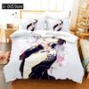 Anime Tokyo Ghoul 3D-bedruckter Bettbezug Kissenbezug Bettwäsche-Set Einzelbett Doppelbett Queen King Size Für Kinder Schlafzimmer Dekoration