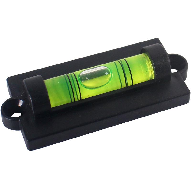 

Black Plastic Spirit Level with Hanging Ear Rack and Screw Eyelet