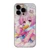 Kawaii Anime Dziewczyna Przezroczyste Etui na Telefon dla Serii iPhone 17 16 15 14 13 12 11 16E Pro Max Plus Ochrona Dwuwarstwowa