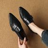 Móda 2025 Nové špičaté čtvercové vysoké podpatky Vysoce kvalitní pravá kůže Dámské boty Jaro Podzim Šaty Dámské lodičky Velikost 34-40