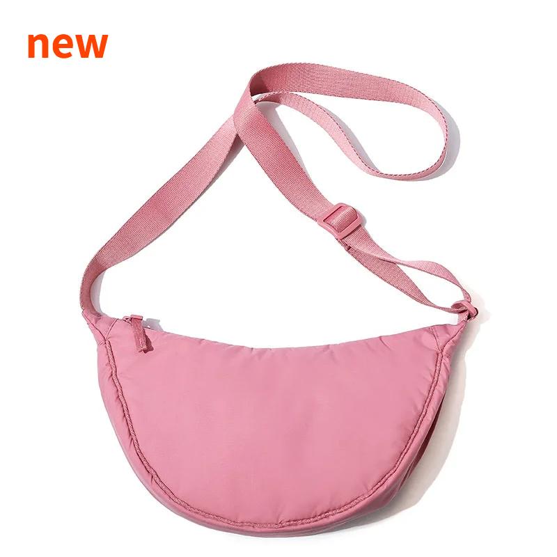 Solid Color Nyl Women's Travel Crossbody Bag Simple Female Hobos Shoulder Bags Casual Outdoor Phe Pouch Handbags Girls Purse