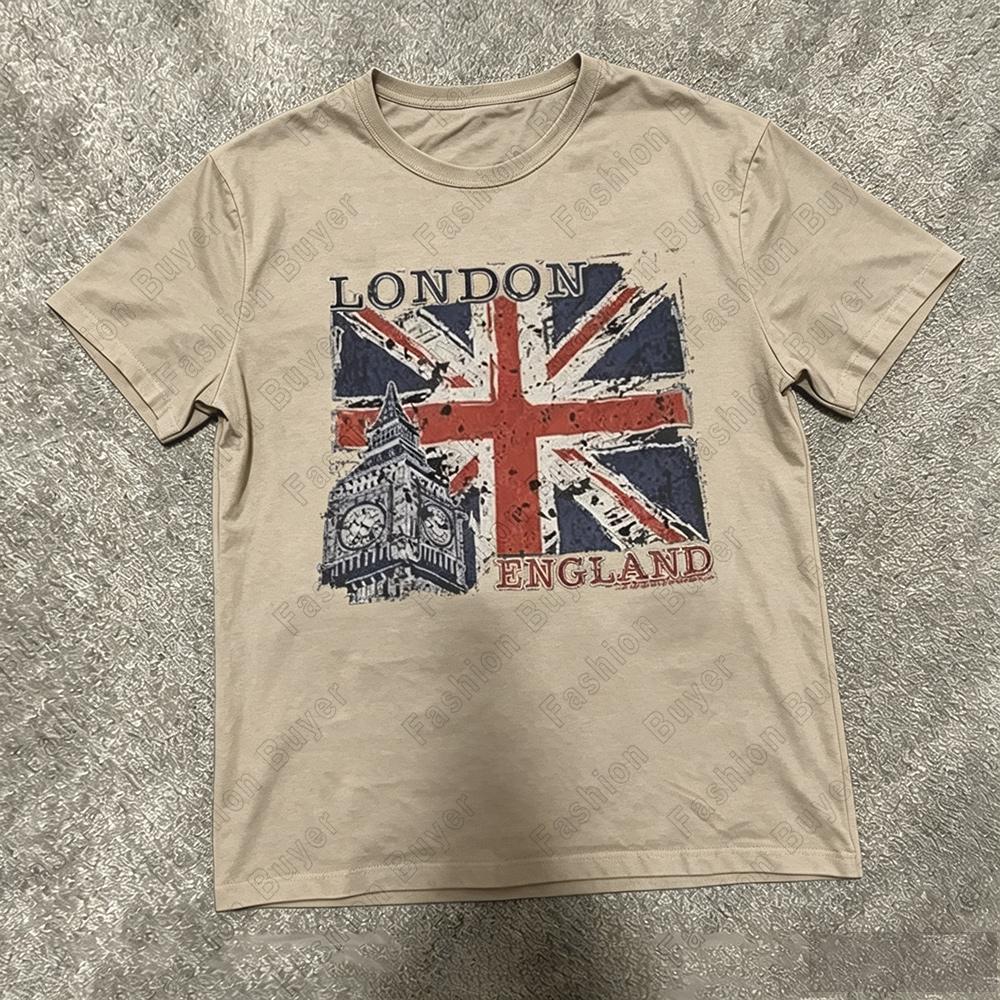 Women London Y2k Unisex Short-sleeved Tops Woman Clothes Women's Anime Girl T-shirt KawaiiY2k Kitty Female Clothing Emo