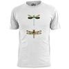 Mens Double Dragonfly Drawing T Shirt Insects