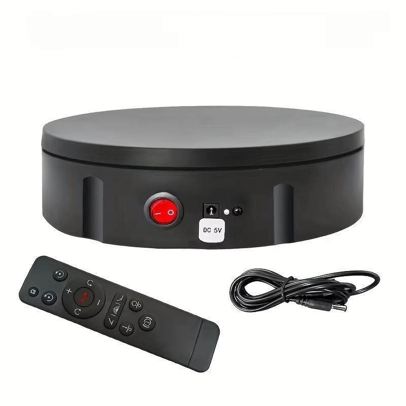 Motorised Rotating Mirror Display Stand,360 Degree Turntable, Jewellery Holder,USB Power Supply, Rotating Shooting, Three Speeds
