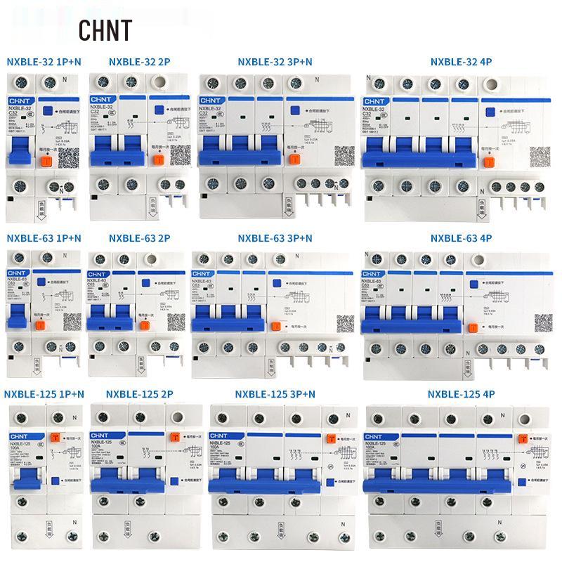 Chint 2P RCD Residual Current Circuit Breaker with MCB Protection (NXBLE DZ47LE)
