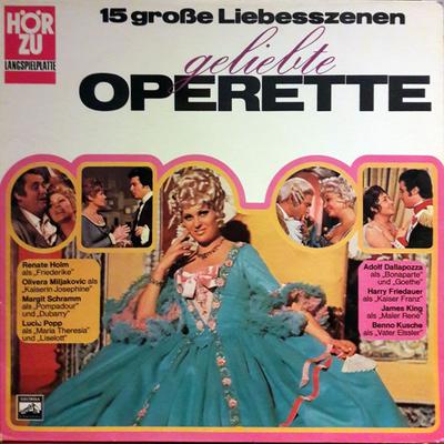 LP Record FRANZ LEHÁR, CARL MILLÖCKER, JOHANN - Geliebte Operette - 15 Große Liebes SHZE348 HÖR ZU 1971 Germany Classical Used