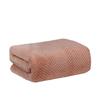 1pc Solid Color Coral Fleece Bath Towel Pineapple Grid Pattern Large Bath Towel Beach Towel Household Absorbent Bath Towel for Adult