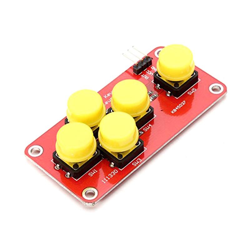 Ad Tastatur Simuliert Fünf-Tasten-Modul Analoger Knopf Für Arduino Sensor-Erweiterungsplatine