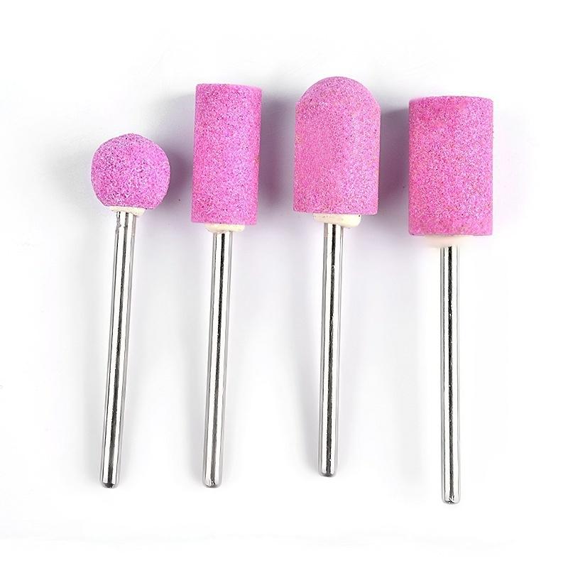 12Pcs Stainless Steel Ceramic Electric Machine Drill Bits File Nail Art Polishing Grinding Head Manicure Pedicure Tools Set