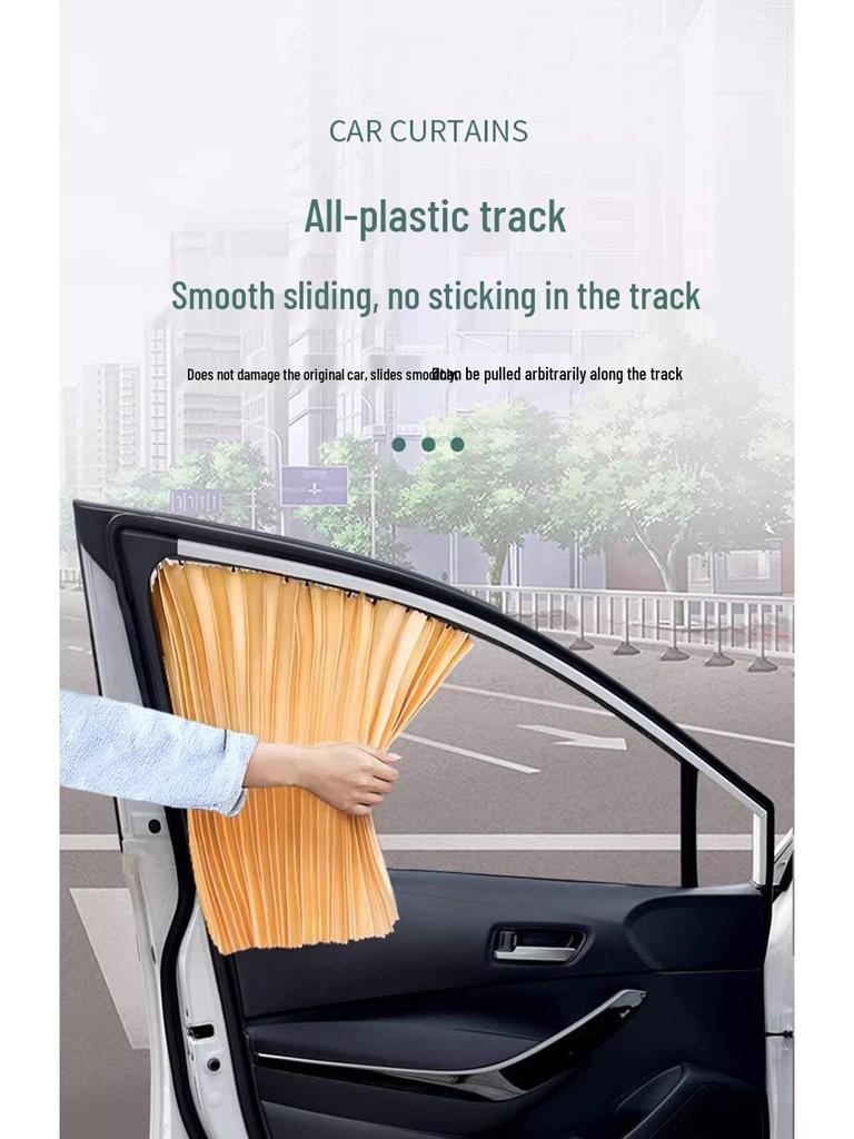 Magnetic Car Sunshade Curtains - Sun Protection & Heat Insulation for Children's Privacy on Side Windows