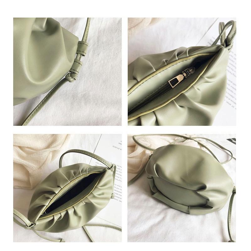 Mini Commuter Small Bag 2026 New Style: Crossbody Bag, Fashiable Cloud Bag, Girls' Pleated Single-Shoulder Casual Bag