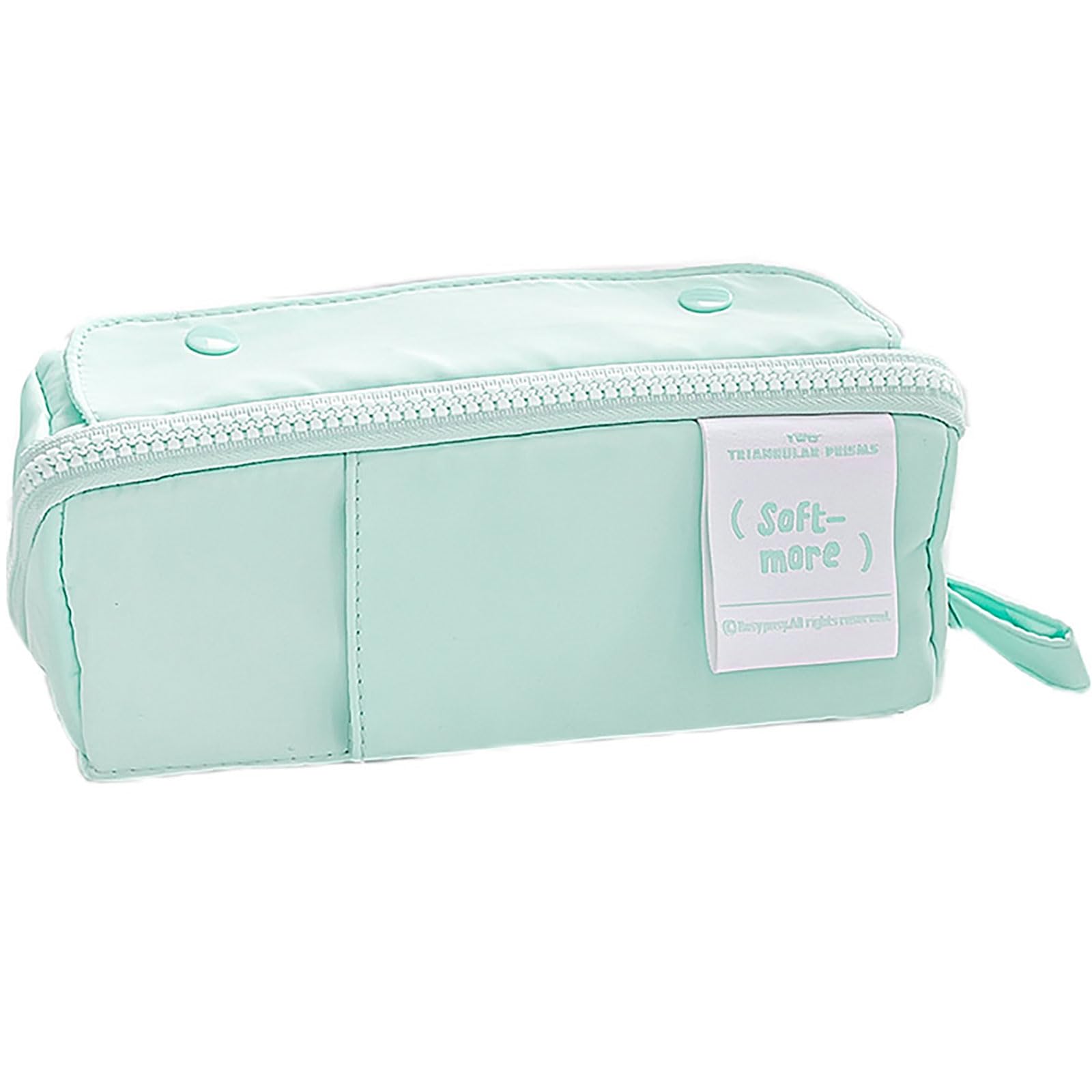 

morytrade Pencil Case, Cute, Stylish, Large Capacity, Soft, 8 Pockets (Green)