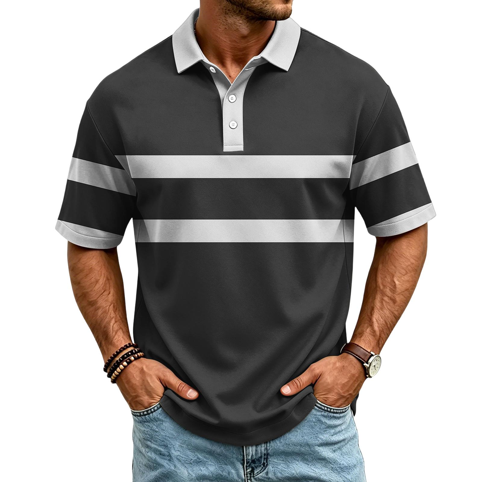 

Men s Casual Quick Dry Mesh Polo Shirt Golf Shirt Breathable Lightweight Sport Tee with Button Placket and Short Sleeves XXL