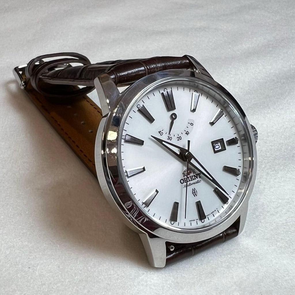 Used [Good Condition] ORIENT Watch Automatic Power Reserve Dial with Calendar Automatic New with Strap Good Accuracy