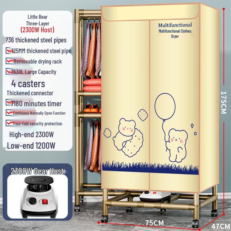Kompaktní domácí sušička prádla: Rychleschnoucí, Větraná skříň