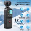 Ultra 4K/5K WIFI Touch Screen Pocket Action Camera 270° Mini Sports Cam for Vlog Helmet Travel Bicycle Driving Recorder 1.69"