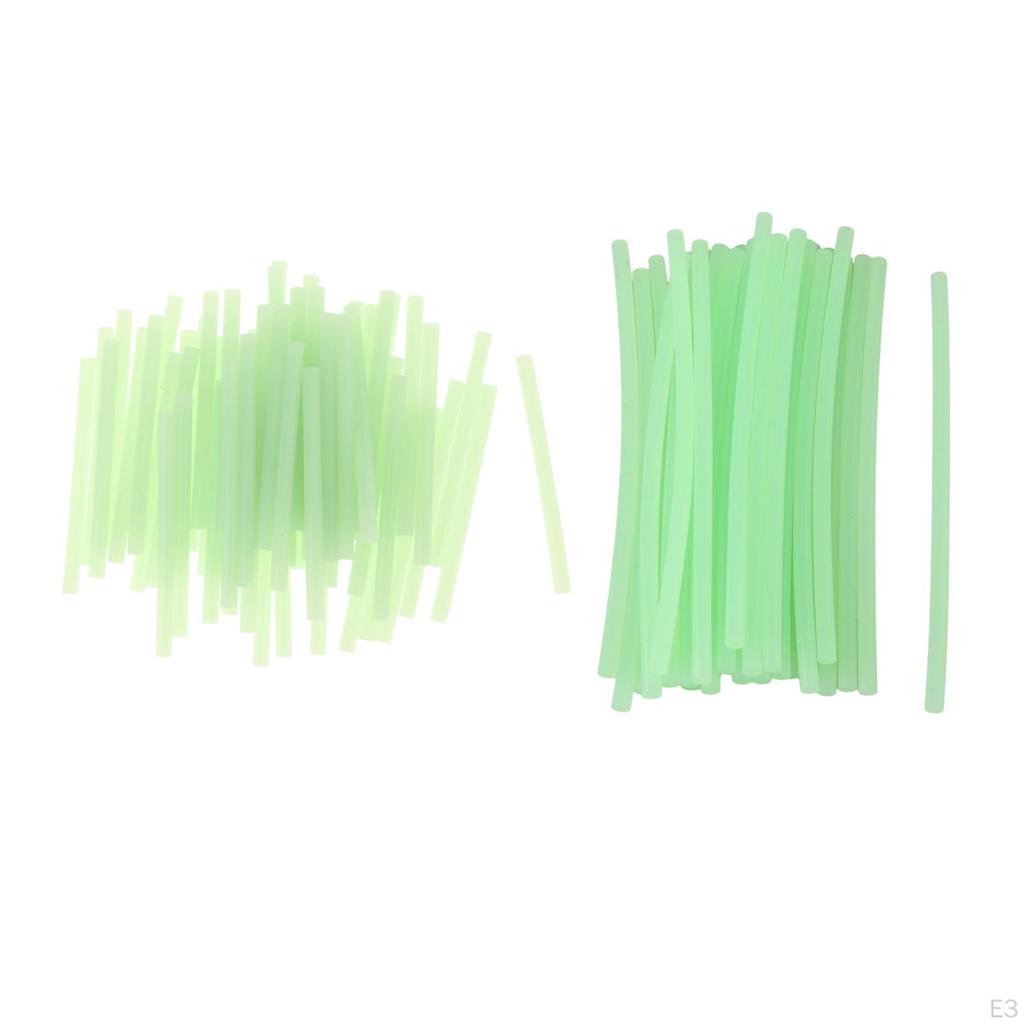 60 Pieces Melt Sticks, Multifunctional Luminous Transparent Thermofusible Glue for Crafts,