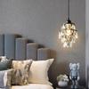 American Minimalist LED Crystal Chandelier Dining Room Bar Bedroom Atmosphere Decorative Lighting