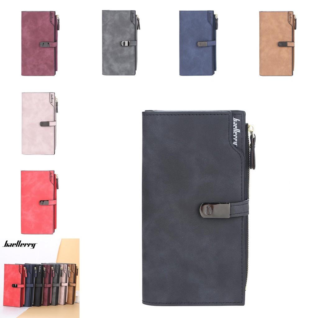Crossborder Style Ladies Long Wallet With Solid Color Design And Letter Print