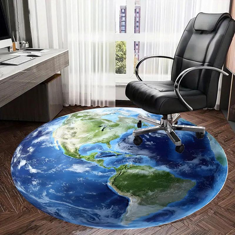 1pc Office Carpet Chair Mats Earth from Space: Americas Perfect for Decorating Office Chairs, Living Rooms, Or Bedrooms