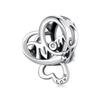 WOSTU Mother's Day Jewelry DIY Charms Rose Flower Fit Original Bracelet Neckalce Wholesale