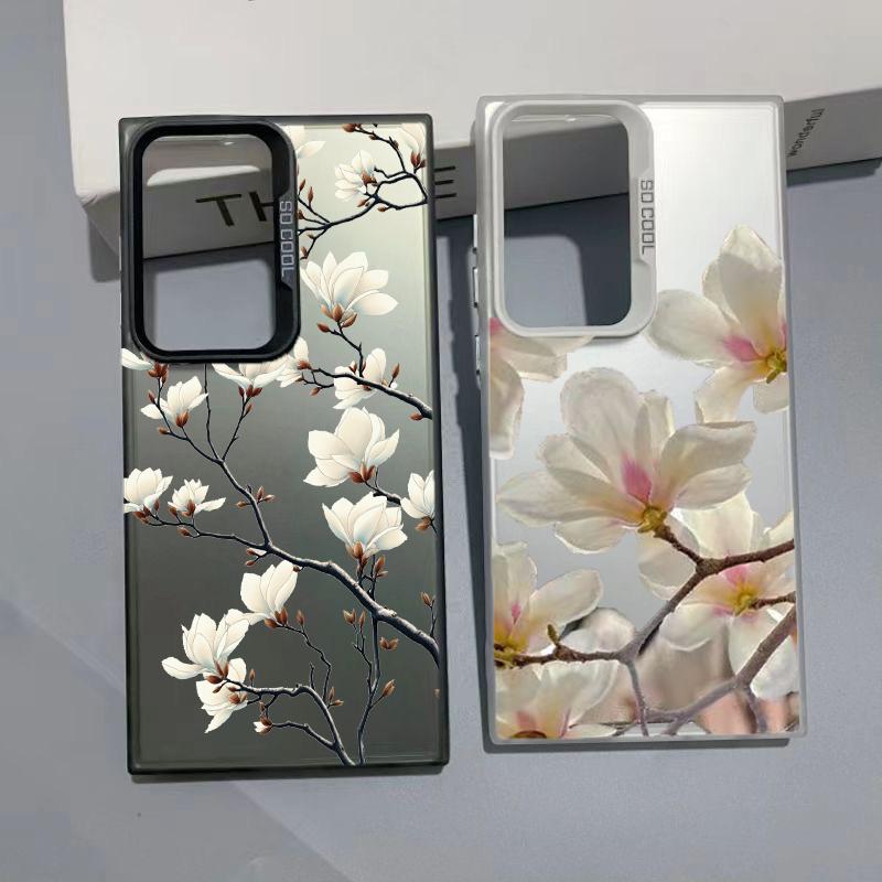 Jolie Coque Fleur de Magnolia Pour Huawei Honor 600 400 200 Magic 7 Lite 5 Pro 70 50 X9D X7D X6D X6C X6B X9B X7B X8A X7A X9A X9 Housse