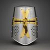 Knights Templar Crusader Great Helmet Perfect for Renaissance Fair, Cosplay, LARP, Halloween Costume Authentic Steel Replica
