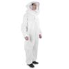 OnePiece Beekeeping Suit Protective Clothes with Dual Zippers Beekeeping Supplies White