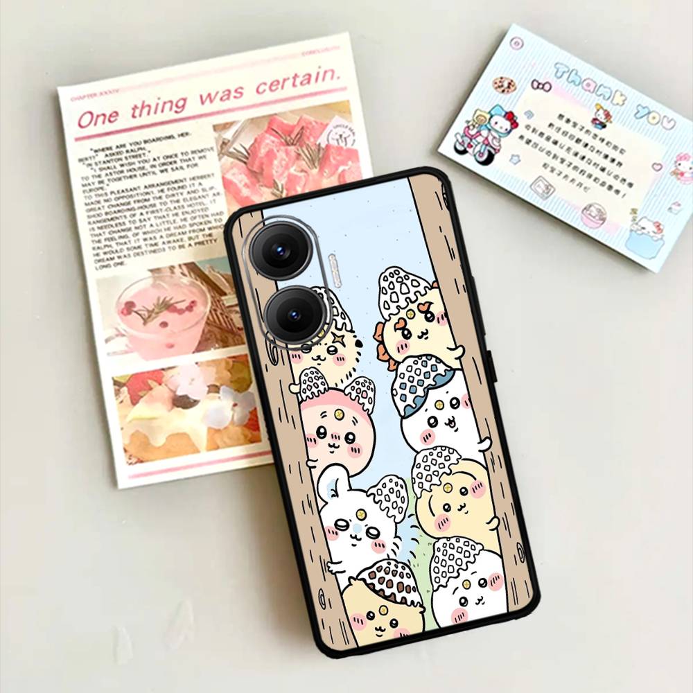 Cute C-Chiikawas Hachiwares Phone Case For Xiaomi Mi 5X 8 9 10 11 12 Lite Pro 10T PocoX3pro PocoM3 Note 10 Pro Lite