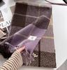 Retro plaid Japanese and Korean atmosphere plaid scarf women's plaid series contrasting color warm shawl student scarf