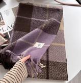Retro plaid Japanese and Korean atmosphere plaid scarf women's plaid series contrasting color warm shawl student scarf