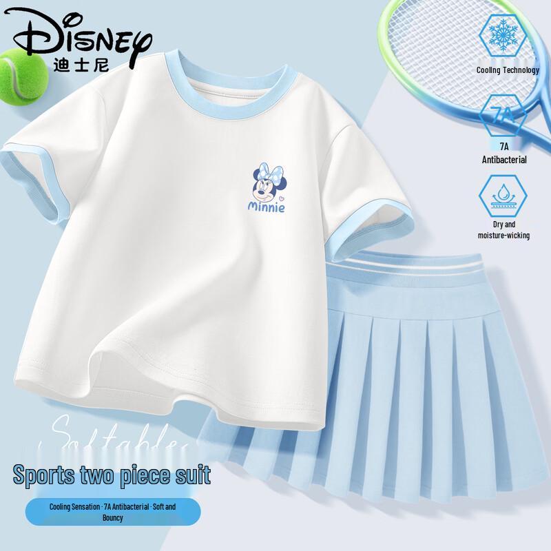 Disney Girls  Pleated Skirt & Short Sleeve Summer Set 160