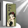 B-Bettys B-Boops Girl Soft Phone Case for Samsung Galaxy S26 S25 Edge S24 Ultra S23 Plus S22 S21 FE S20 Black Cover Back Shell