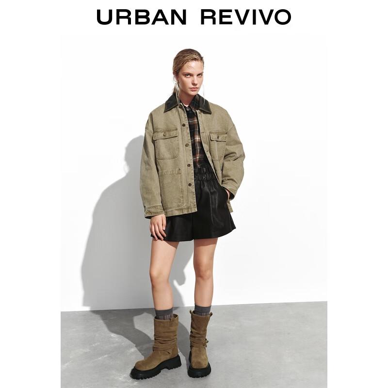 

UR Women s Spliced Lapel Multi-Pocket Padded Jacket XS