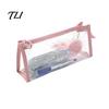 School Supplies Case Transparent PVC Pencil Case, Large Capacity Waterproof Stationery Student Pen Storage Organizer, Durable Zipper Bag for Exam