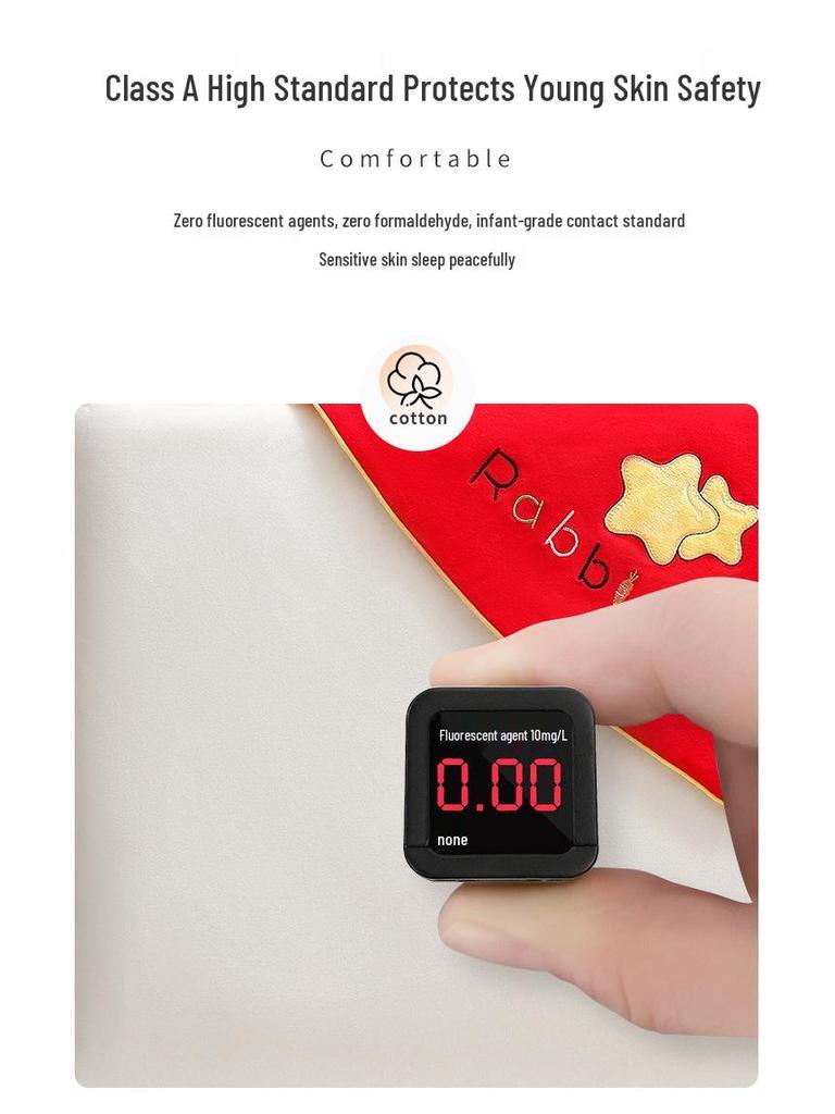 Bright Red Pure Cotton Baby Swaddle for Boys & Girls - Thickened Autumn/Winter Newborn Wrap