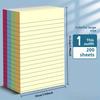 One 200 Four-color Horizontal Line Post-note Note Paper for Students' Office Large Sticky Notes - Self-adhesive A7 Notepad