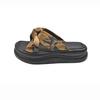 2025 new cool slippers women's summer wear new Chinese cross-knotted national style with skirt beach cool slippers
