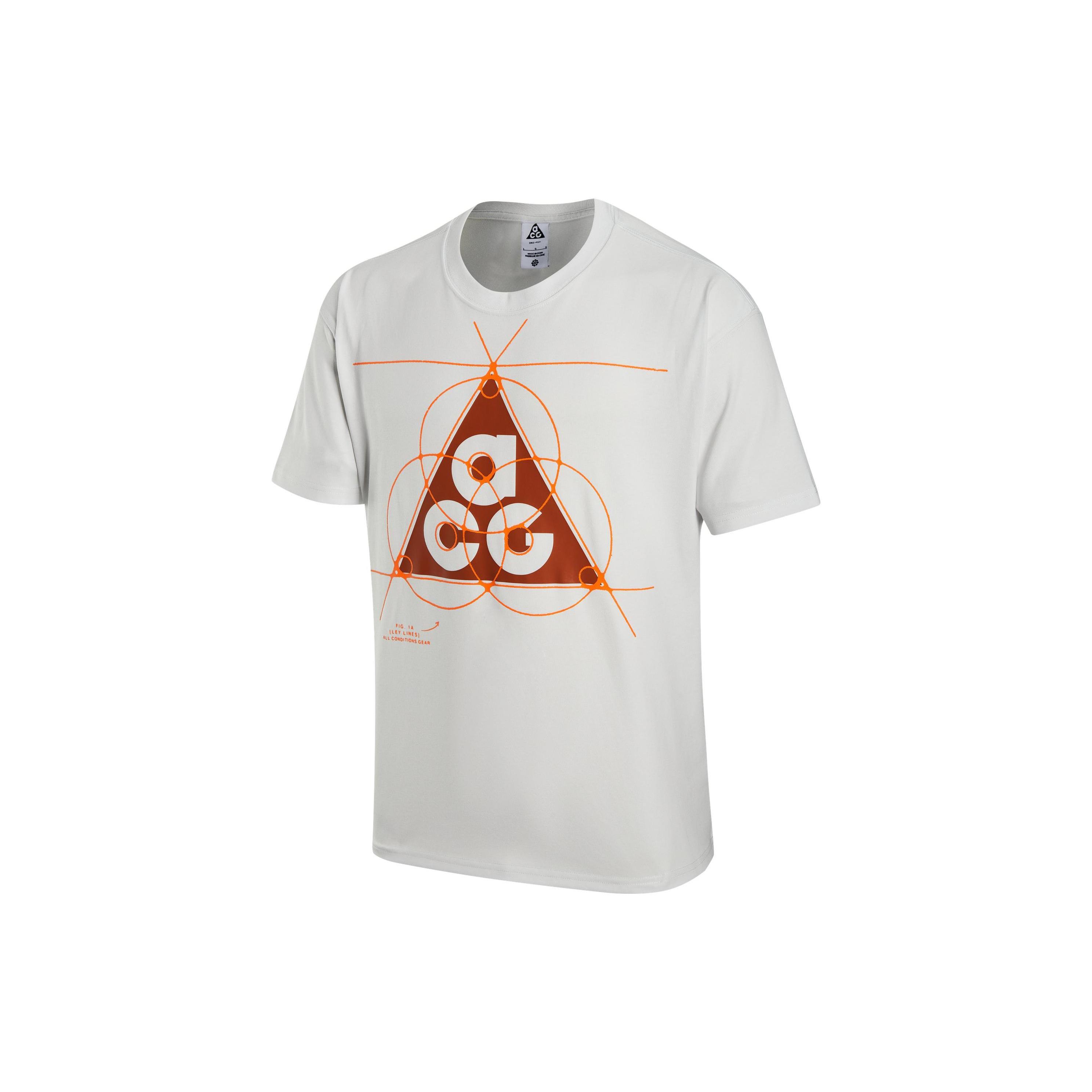 

New Nike ACG T Shirt Men s Mountain Peak White FB8120-121 S