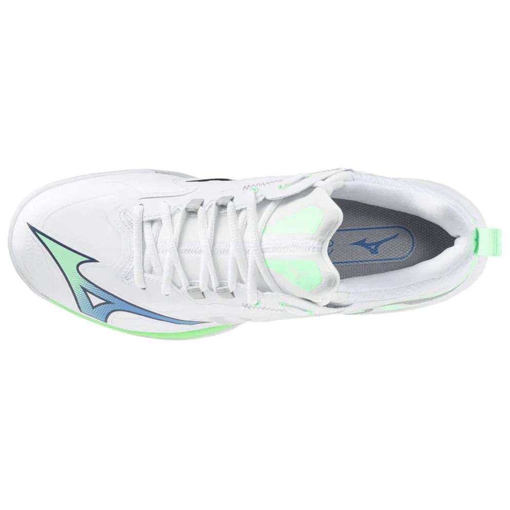 Mizuno Wave Claw Neo 3 Wide White Light Green Unisex Sneakers 71GA247315