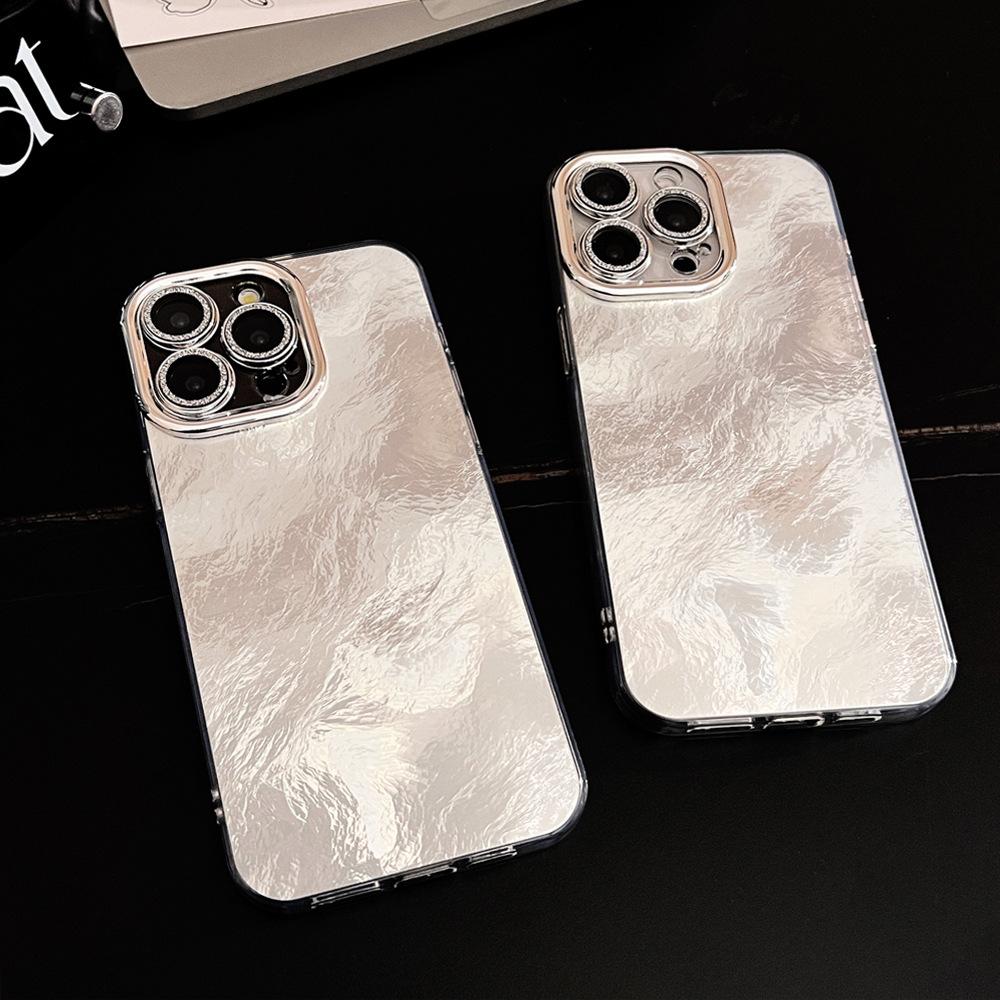 Premium Sense Ins Glacier Pattern Suitable for 11 iPhone Case 11Pro Max Lens Film Iphone11 Glitter 11
