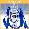 Troféu de Futebol de Resina Prateada de Alta Qualidade Ideal Para Festas E Cerimônias