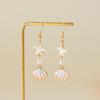Bohemian Starfish Stud Earrings Exaggerated Shell Drop Earrings  Lady/Gifts