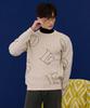 CHASECULT Men'S All-Over Lettering Sweater - Ivory